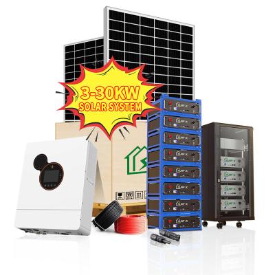 China Complete Off Grid Solar Kit 3Kw 5KW 10kw 15KW 20kw 30kw Complete Off Grid Power Systems for sale
