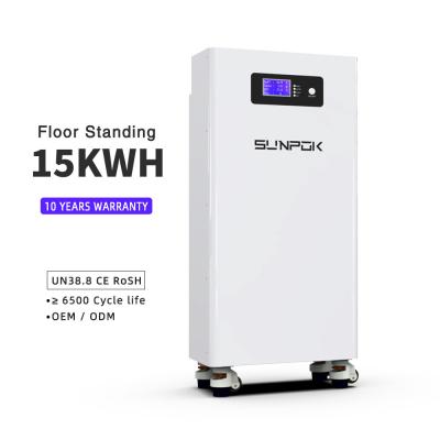 Cina 48V 300Ah 15Kwh Lifepo4 Batteria Bms 48 V Batteria al litio Batteria solare Lifepo4 Batteria per l'energia domestica in vendita