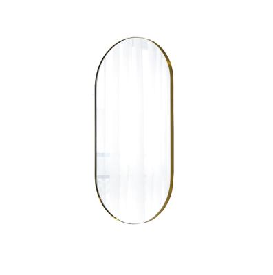China Wall hanging (living room bathroom wall decorative mirror around mirror oval square gold shape rectangle white metal frame black mirrors for sale