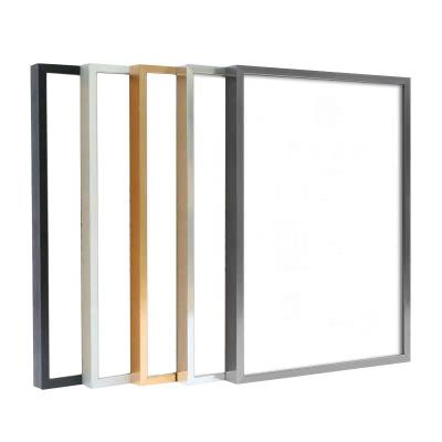 China Home Painting Frame Poster Picture Frame Metal Decoration Aluminum Photo Frames With Sliver Black Gold Narrow Picture Size 5