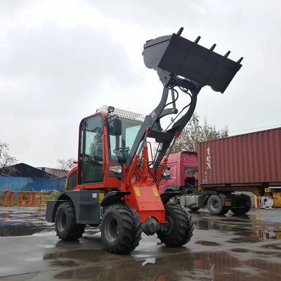 China Construction works Shovel Iron Material Scrap Wood With Steering Flexibility Diesel Hydraulic Small Loader Front Loader for sale