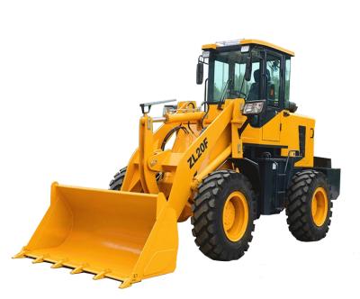 China Construction works china in front loader mini skid ox zl-20 garden tractor with front loader for sale