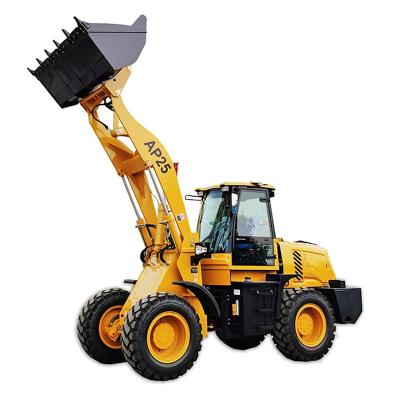 China Construction works 2 t mini wheel loader AP25 front end loader loaders with changchai engines for sale
