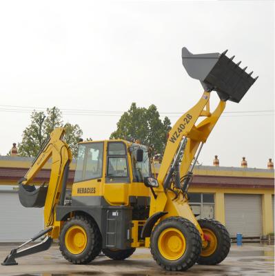 China Construction works CE EPA China Compact Diesel Vending Backhoe Loader Yellow Red Orange Blue Customized Excellent Performance And Long Life for sale