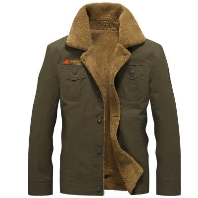 China Reversible Winter Jacket Men Jacket Warm Men Fur Collar Men Fleece Jacket New Fashion Solid Color Coat for sale
