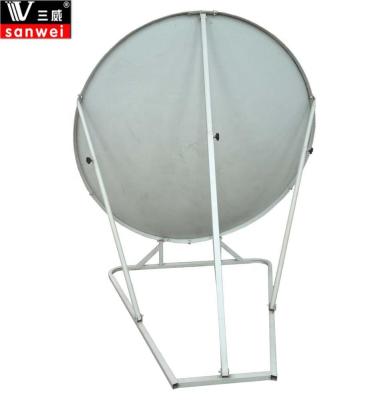 China Ku Band 120cm Satellite Dish Steel Antenna With Triangle Base for sale