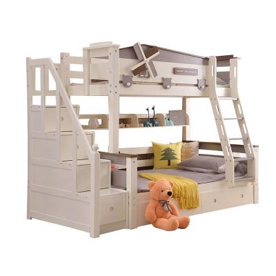 China Storage Customized Children's Bed Bunk Bed Box Storage Solid Wood Bunk Bed Bedroom Furniture High for sale