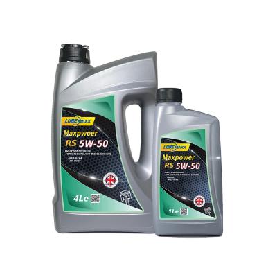 Китай Lubemaxx Maxpower SR SAE 5W50 Моторное масло, устойчивое к грязи и отложениям для легковых автомобилей продается