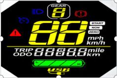 China 5.0V VA High Contrast LCD Display Rounded 7 Segment LCD Module for sale