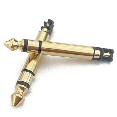 China Goudgeplatte 6,35 mm Mono 50L Audio Mannelijke oordopplug connector met draad voor koptelefoon Te koop