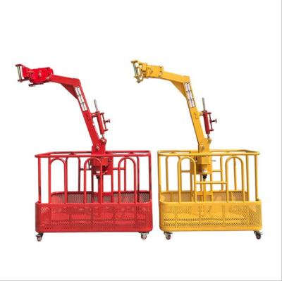 China Construction works Factory working forklift arm boom lift basket crane truck crane manbasket with good price for sale