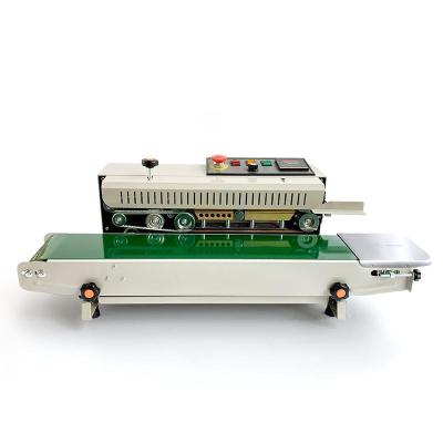 China Food 0-12m/min Speed Continuous Band Sealer Sealing Machine For Plastic Bag for sale