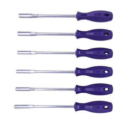 China DILGOD Polypropylene Hex Socket Screwdriver Plain Color Long Handle Nut Driver for sale