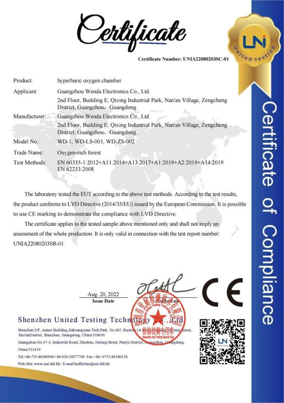 CE - Guangzhou Wenda Electronics Co., Ltd.
