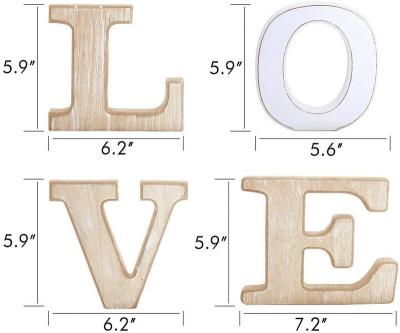 China (Size) Love Adjustable Rustic Soft Home Decorative Wooden Sign For Living Room for sale