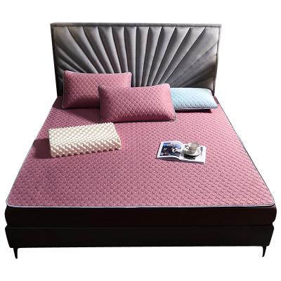 China Nondisposable Custom Waterproof Bed Mat Set Cooling Summer Sleep Mat Mattresses Set With Pillow Case 11 Colors for sale
