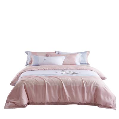 China Anti dust mite tencel 60s duvet cover 100% set high quality lenzing tencel sheet set bedding set think about for sale