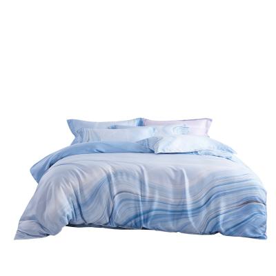 China Anti dust mite tencel 60s duvet cover 100% set high quality lenzing tencel sheet set bedding set - beicheng for sale