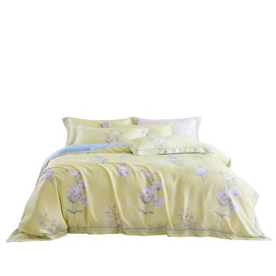 China Anti dust mite tencel 60s duvet cover 100% set high quality lenzing tencel sheet set bedding set - love's promise for sale