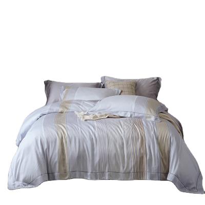 China Anti dust mite tencel 60s duvet cover 100% set high quality tencel sheet set bedding set-Dirrell lenzing yellow for sale