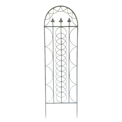 China New Arrival Black Metal Garden Trellis Plant Support Trellis Easily Assembled Wall Trellis For Climbing Plants for sale