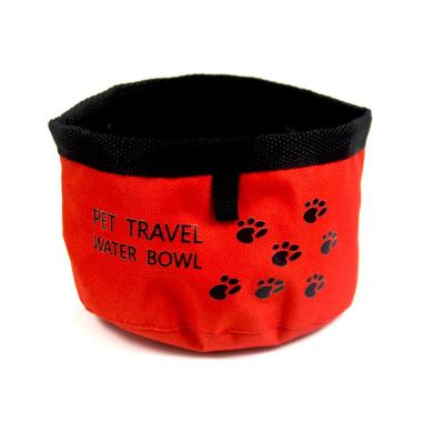 China Sustainable Collapsible Easy Water Pet Cloth Feeding Bowl Carry Out Travel Pet Food Bowl for sale