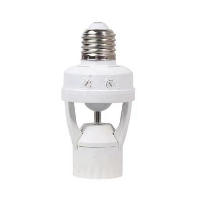 China Convenient Smart Infrared Lamp Holder E27 B22 Lamp Holder Human Body Sensor Switch Human Body Power-saving Induction Lamp Holder for sale