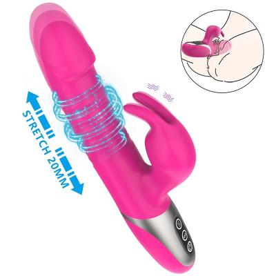 China Língua Clitoral do Stimulator 215mm do coelho telescópico que lambe brinquedos do sexo à venda