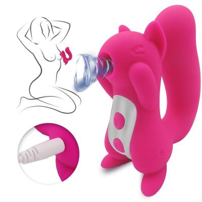China O sexo Toy Squirrel Sucker ROHS do vibrador de Clit do bocal de 10 frequências aprovou à venda