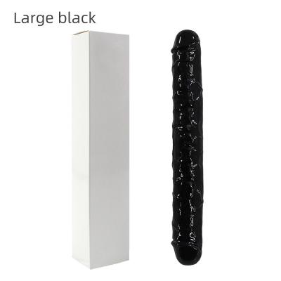 China O sexo realístico do silicone LGBT brinca o vibrador dobro 37.4cm da cabeça não para mulheres à venda