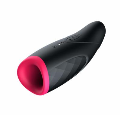 China Aquecer-se sugando a masturbação masculina realística brinca 22cm que USB recarrega à venda