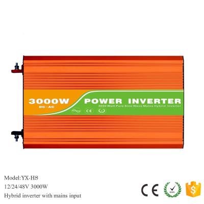 China off-grid system dc to ac converter off grid pure sine wave 3000 watt 3kw 3000W inverter solar power inverters 24V 220V for sale