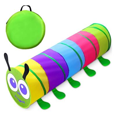 China Polyester Fabric Christmas Gift Jump Crawling Through Baby Tunnel Backyard Kids Tunnel Tube Play Toy Tunnels for sale
