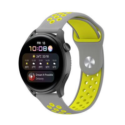 China Fashion Amazon Hot Selling Smart 22Mm Designer Colorful Soft For Samsung Silicone Watchband for sale