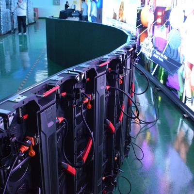China Outdoor p3.91 p4.81 flexible led display screen wedding module led video wall full colors for sale