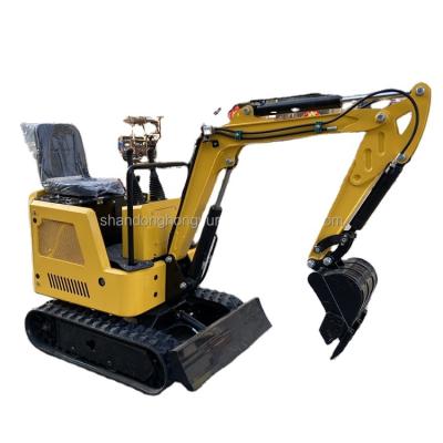 China Construction Material Shops 1 Ton Mini Digger Crawler Mid Size Excavators Hydraulic Mini Excavator Operating Weight 1000kg for sale