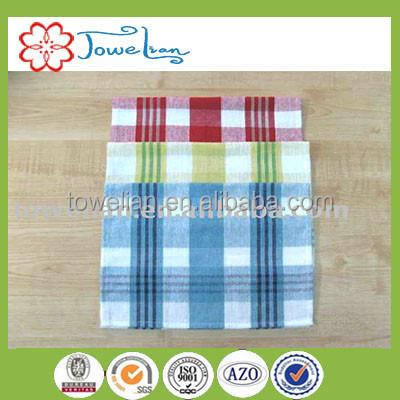 China 100%cotton compressed checked kitchen towel or tea towel (cocina/lace-torchon de toalha de cha/pano de) for sale