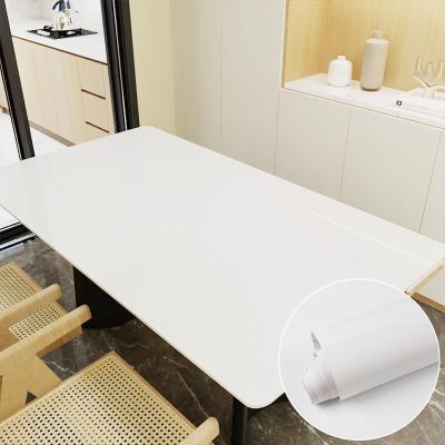 China White 3D Waterproof Kitchen Countertop Wallpaper 100m Shiny Marble Contact Paper for sale