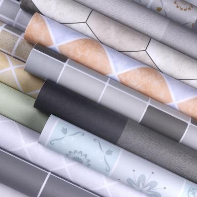 China Waterproof Adhesive Floor PVC Sticker Modern Vinyl Sticker Flooring for sale