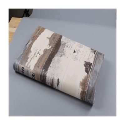 China Self-Adhesive Removable Wood Peel and Stick Wallpaper Decorative Wall Covering Vintage Wood Panel Interior Film for Walls for sale
