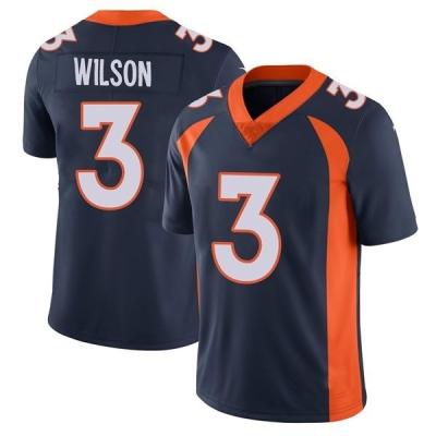 China 2022 Antibacterial New Stitched Jersey Denver Bronco #3 Russell Wilson Vapor Limited American Football Jersey for sale