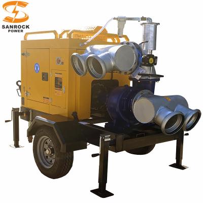 China Op maat gemaakte vacuüm zelfprimmende pomp 20m High Head mobiele diesel waterpompen Te koop