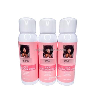 China Hold One Day Private Label Quick Dry Temporary Extreme Hair Hold HD Wig Lace Up Adhesive Glue Holding Melt Spray for sale