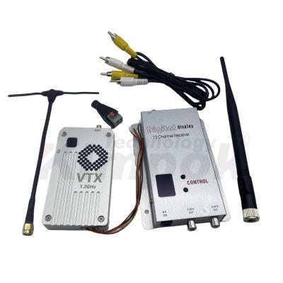 China 1.2G 5W Wireless Video Transmitter and Receiver 1.2Ghz VTX VRX 1080-1360M FPV Video Long Range Transmission for sale
