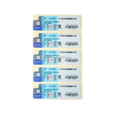 China Windows 10 Pro OEM Sticker Win 10 Pro COA Label License Key 6 Months Guaranteed Windows 10 Pro Sticker Windows 10 Pro OME COA Blue Fast Shipping for sale