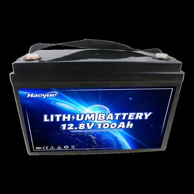 China 12v 100AH 200Ah 300AH 4000+ camp home appliances rv lifepo4 12v 100ah van cycle solar power storage battery akku for sale
