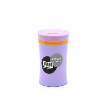 China Viable Selection Hot High Quality Refillable Portable Disposable Wooden Dental Brackets Low Price Products Bamboo Toothpick Packed for sale