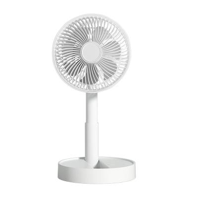 China Hotel Interior Ministry Mini Portable Hand Folding USB Rechargeable Desktop Telescopic Fan for sale