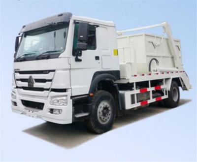China Construction works HOWO 15cbm Swing Garbage Truck , Low Cost Collector Skip Loader Waste Truck For Sale for sale