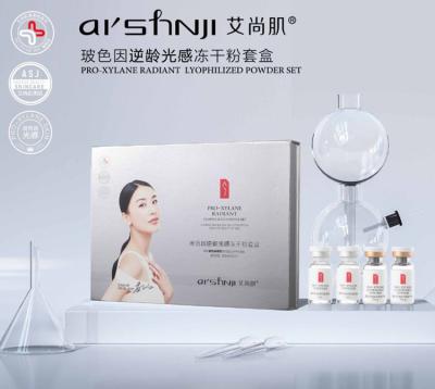 China Face FULLERENE Reverse Age Pro-Xylane Freeze Dried Powder Set, Anti Aging, Anti Wrinkle, Moisturizing for sale